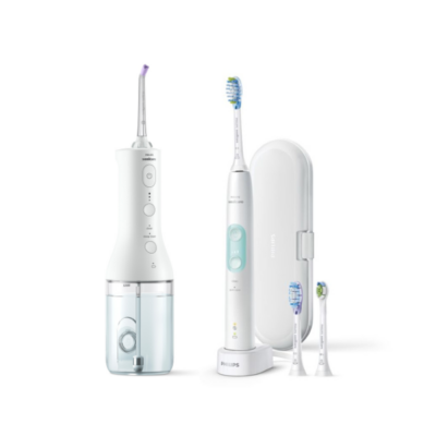 Philips Sonicare ProtectiveClean 4700 hambahari ja Cordless Power Flosser 3000 valge komplekt