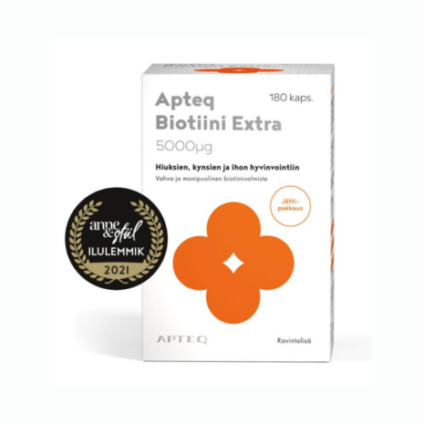Biotiin N180 Apteq Biotiin toidulisandi pakend