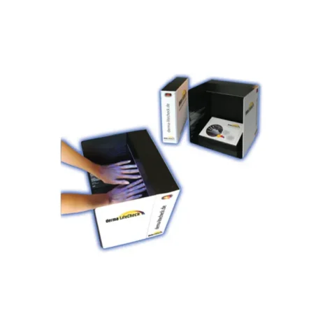 Derma LiteCheck UV - koolituskomplekt Derma LiteCheck UV - koolituskomplekti kasutamise näidis