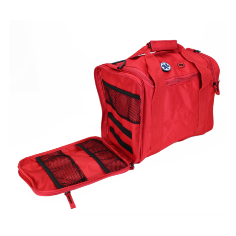Elite bags esmaabitarvetekott avatud Elite bags punane esmaabitarvetekott sahtel avatud