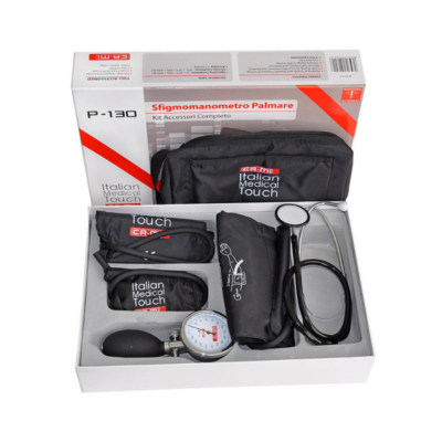 CA-MI vererõhumõõtmise manuaalne komplekt avatud pakendis - kolm mansetti ja stetoskoop