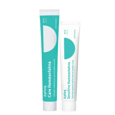 Apteq hooldava ja senstive hambapastade tuubid