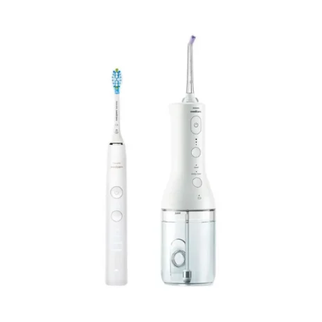 Philips Sonicare elektriline hambahari Diamond Clean valge ja hambavahede puhastaja Power Flosser 3000 valge