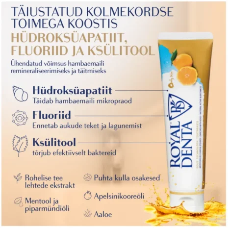 hambapasta-royal-denta-jeju-130g-koostis Royal Denta jeju koostiste nimekiri