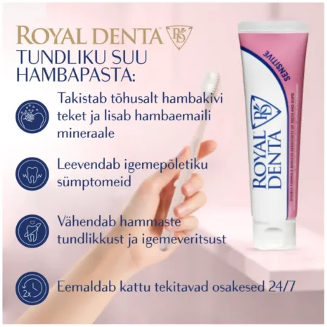 hambapasta-royal-denta-sensitive-130g-omadused hambapasta-royal-denta-sensitive-130g-omadused
