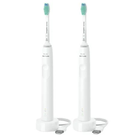 Daily Clean 3100 White & White komplekt 2 valge kambaharjaga