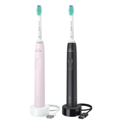 Daily Clean 3100 Black & Pink (HX367515) hambaharjad must ja roosa