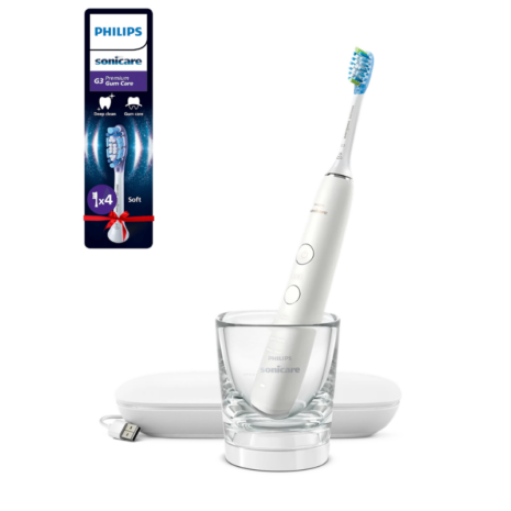 Diamond Clean White 9000 with a free 4-pack of brush heads