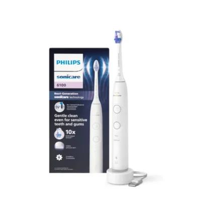 Philips Sonicare 6100 elektriline hambahari (HX7400/01) valge pakendiga