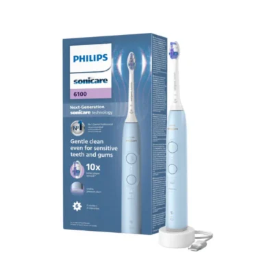 Philips Sonicare 6100 elektriline hambahari (HX7406/01) Light Blue pakendiga