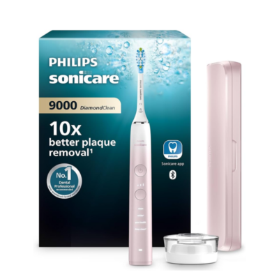 Philips Sonicare DiamondClean 9000 Silk Pink (HX9911/84) roosa hambahari pakendi ja tervikutega