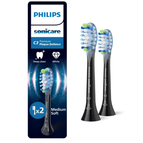 Premium Plaque Defence HX9042/88 otsikud Black 2tk pakendiga