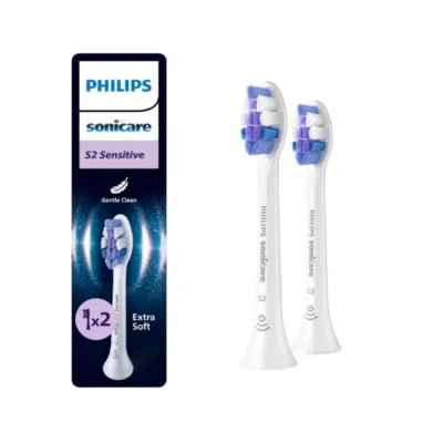 Sensitive valged otsikud 2tk ja pakend HX6052/87