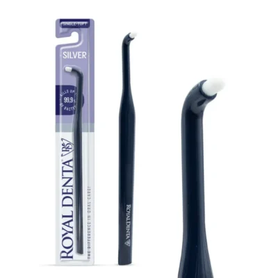 Ühe hamba hari Royal Denta Soft Silver Single-Tuft, sinine